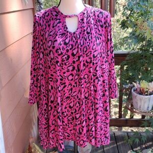 Jessica London Animal Print Tunic